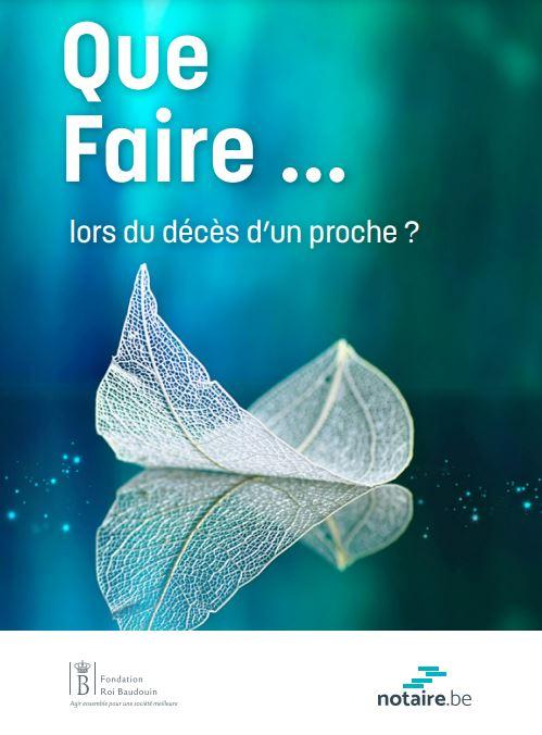 Que faire... lors du décès d'un proche?